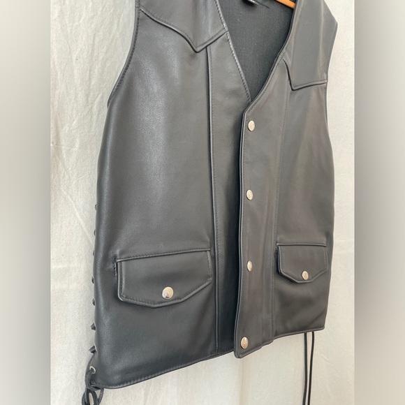 SCHOTT NYC 515V Leather Vest (NWOT) - Picture 5 of 8